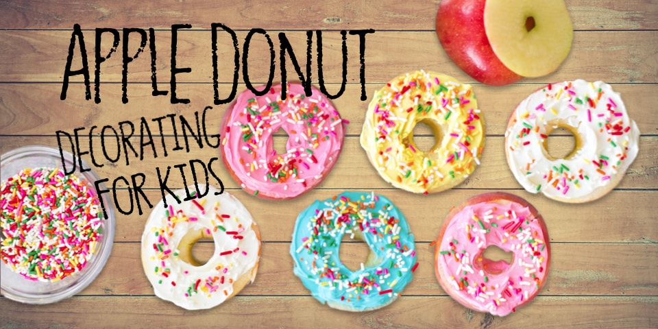 Apple Donut Decorating for Kids