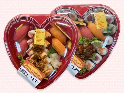 Valentine Sushi Hearts