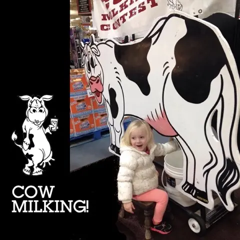 Kid's Cow Milking