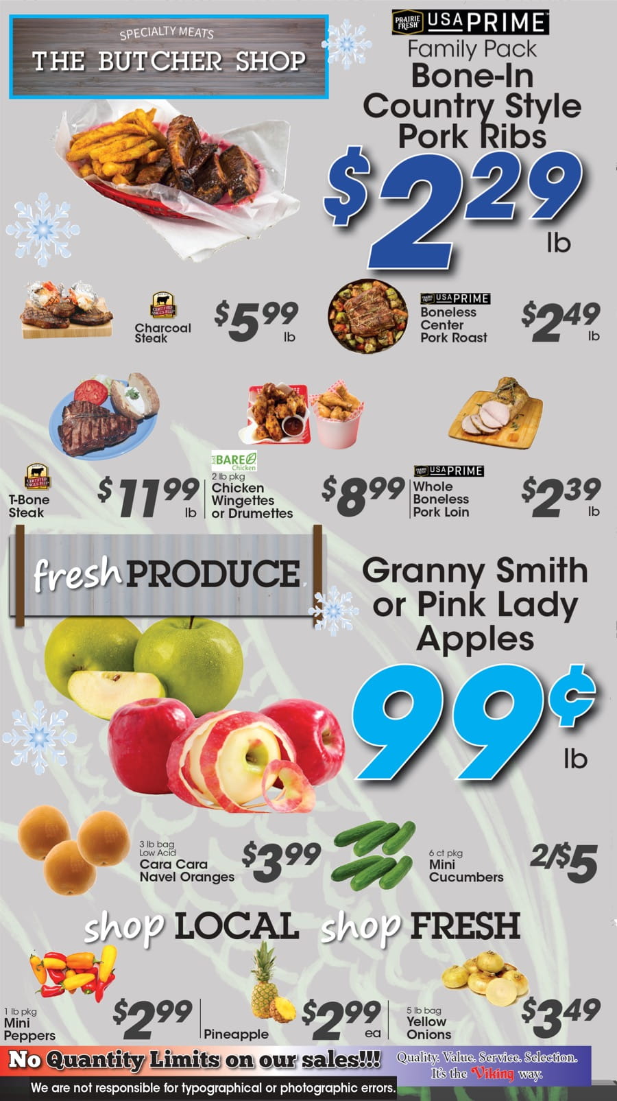 Meat and Produce Specials