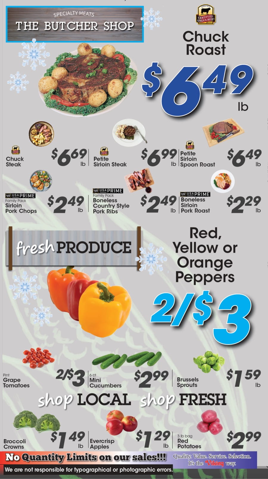 Meat and Produce Specials