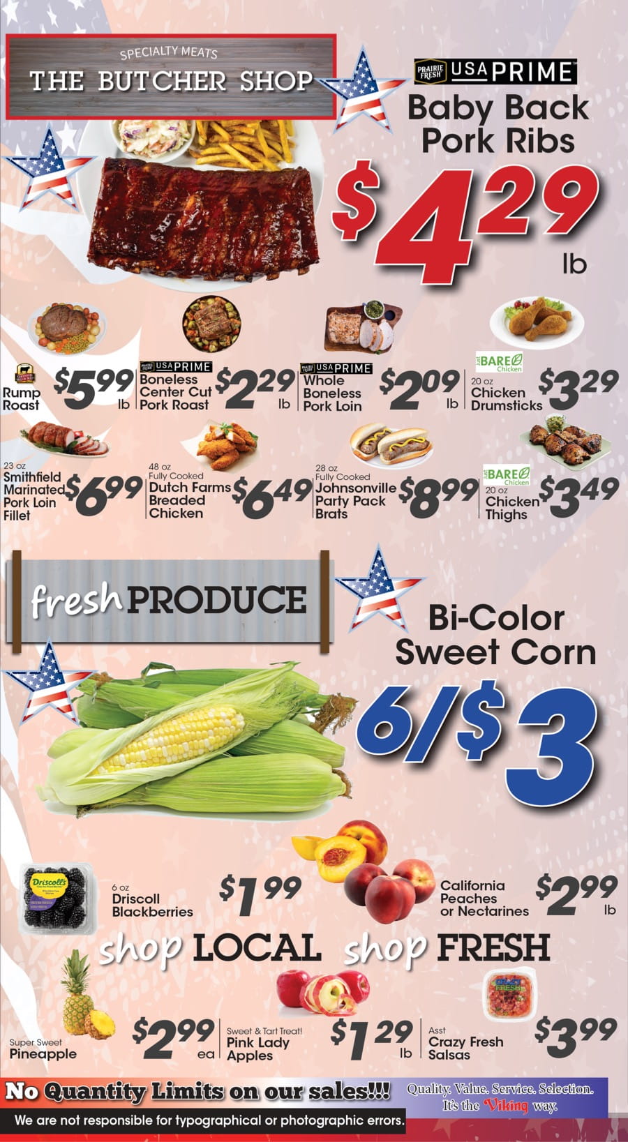Meat and Produce Specials