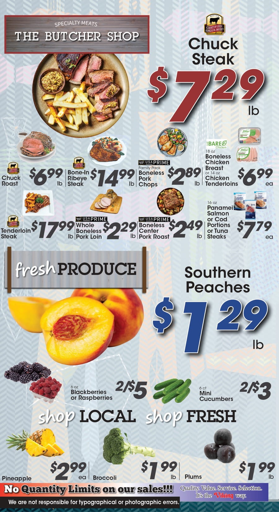 Meat and Produce Specials