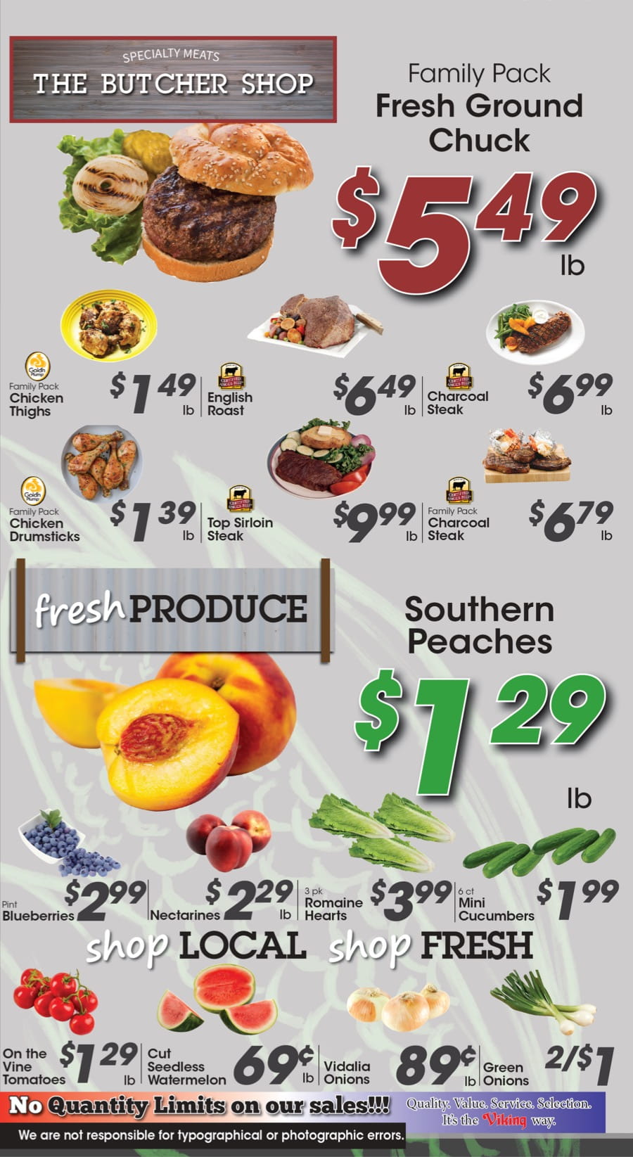 Meat and Produce Specials