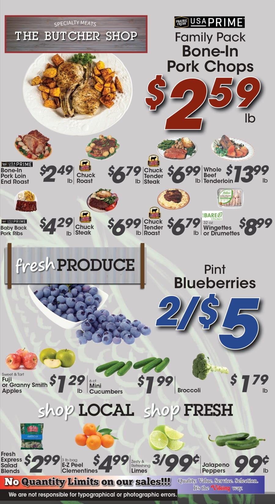 Meat and Produce Specials