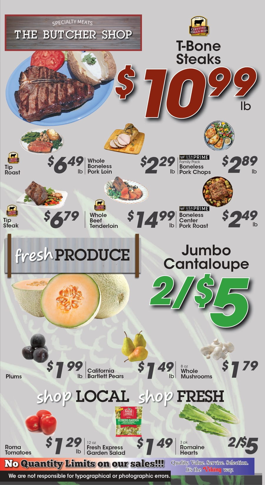 Meat and Produce Specials