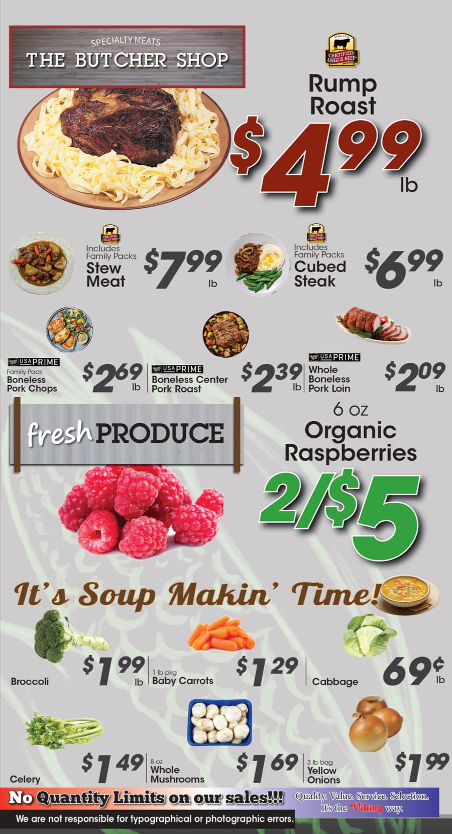 Meat and Produce Specials